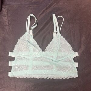 Honeydew Intimates Lace Bralette in Soft Mint size Large